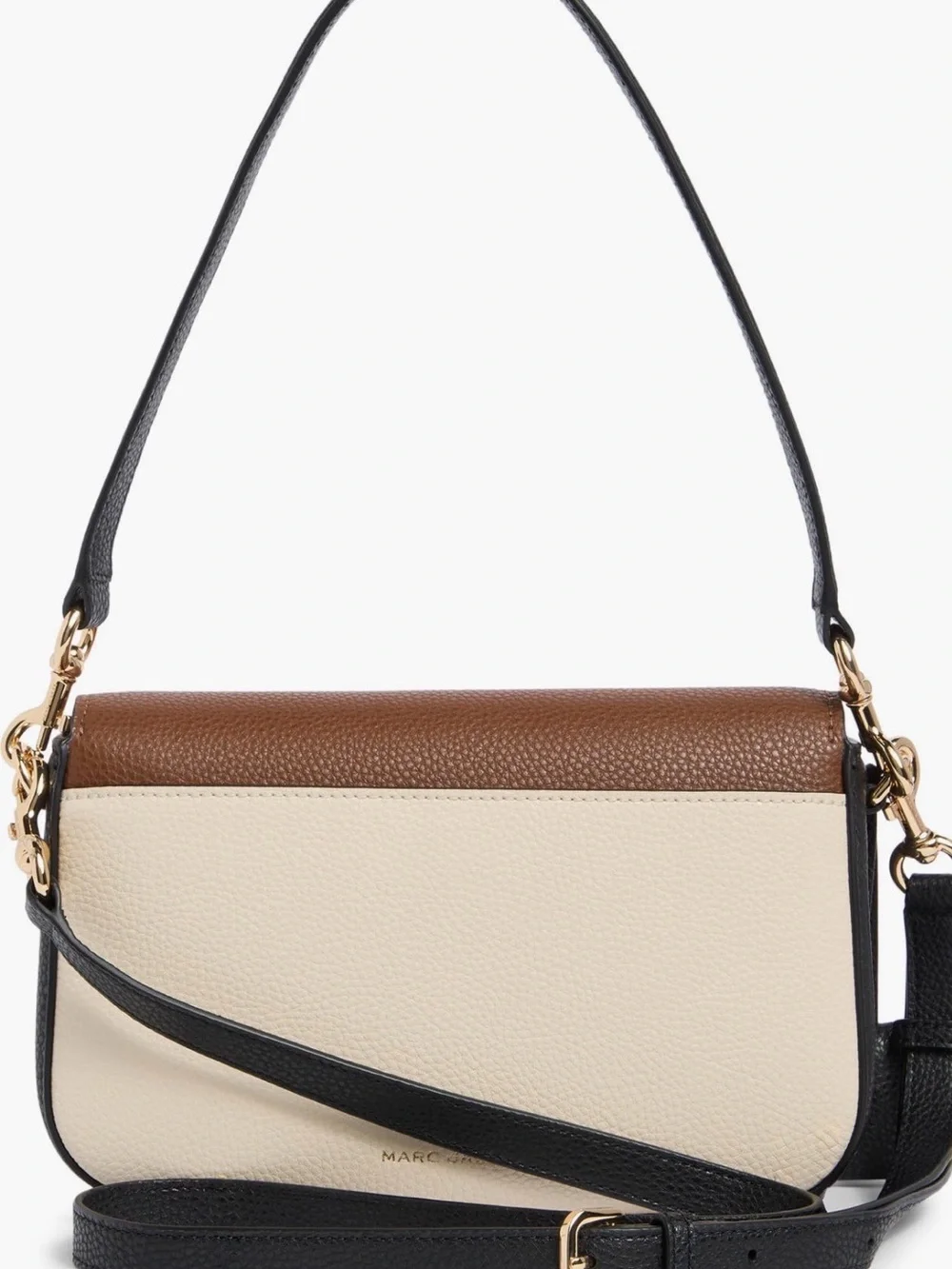 Marc Jacobs “the bold” the saddle Pebbled Leather Crossbody